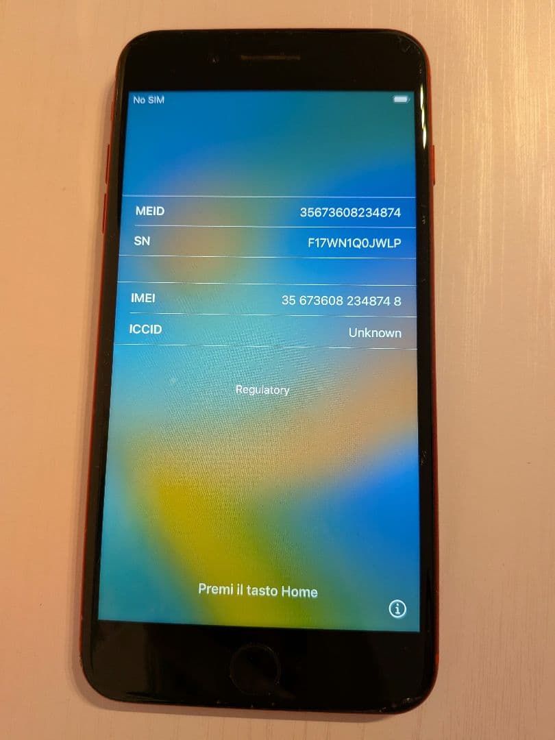 【ジャンク品】iPhone8plus RED 本体