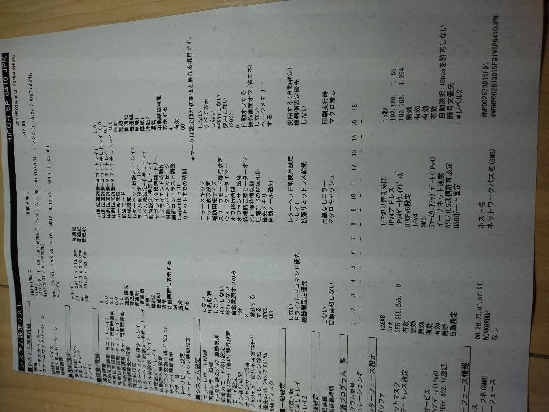 RICOH SP 6410 レーザープリンター 本体