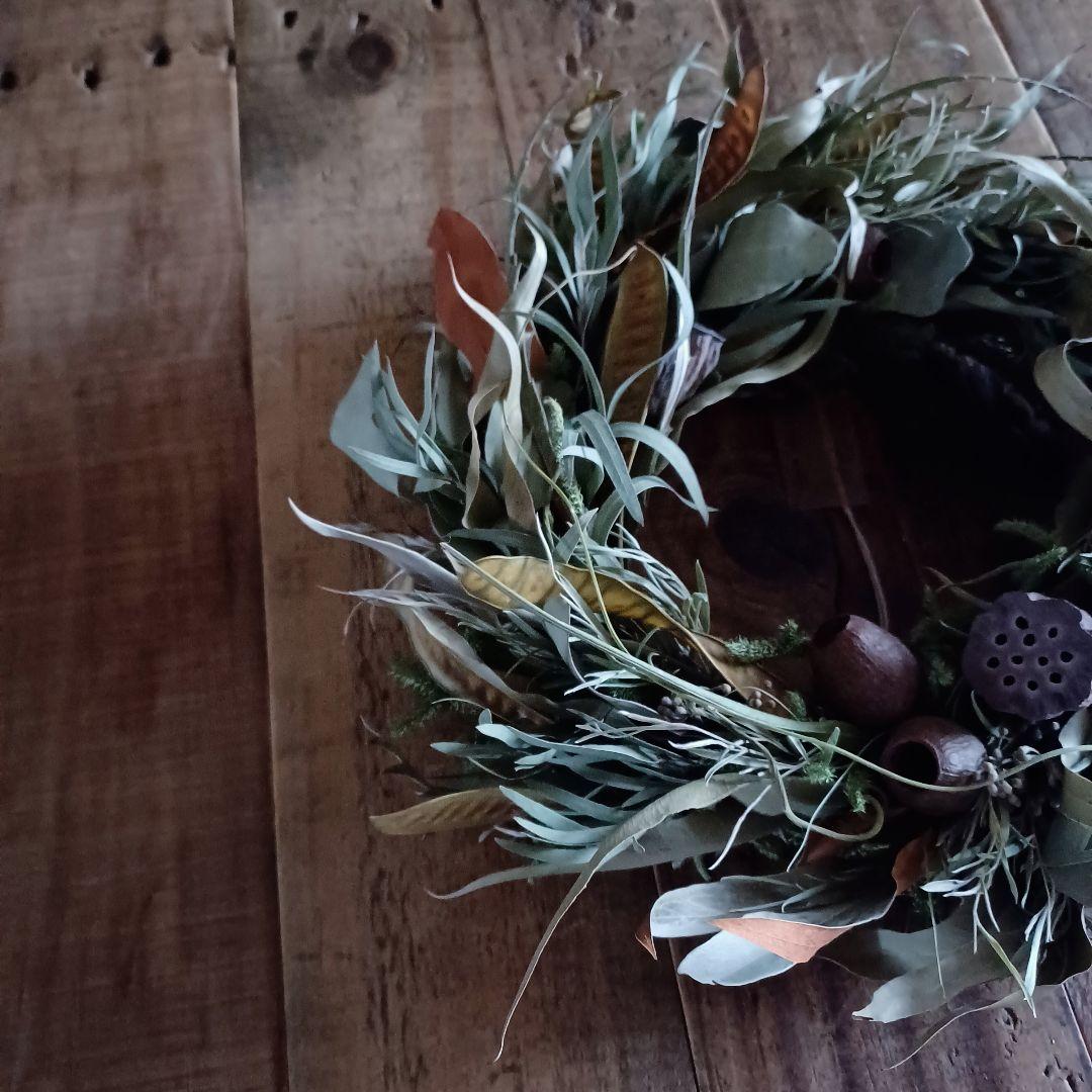 魔女の棲む森 ～裏庭～ ドライフラワー リース