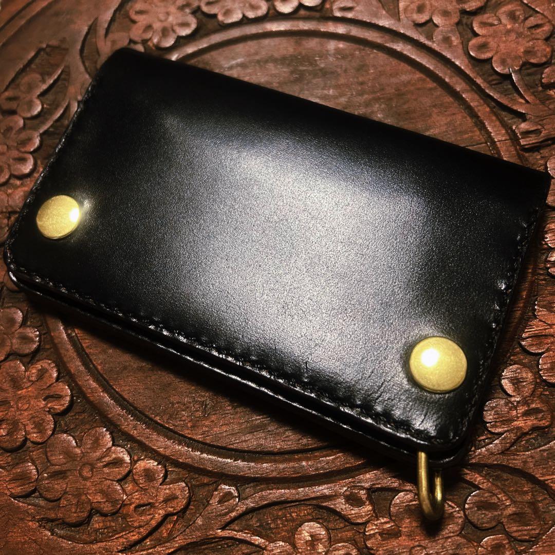 Hot トラッカーウォレットミドル　クロムエクセルレザー