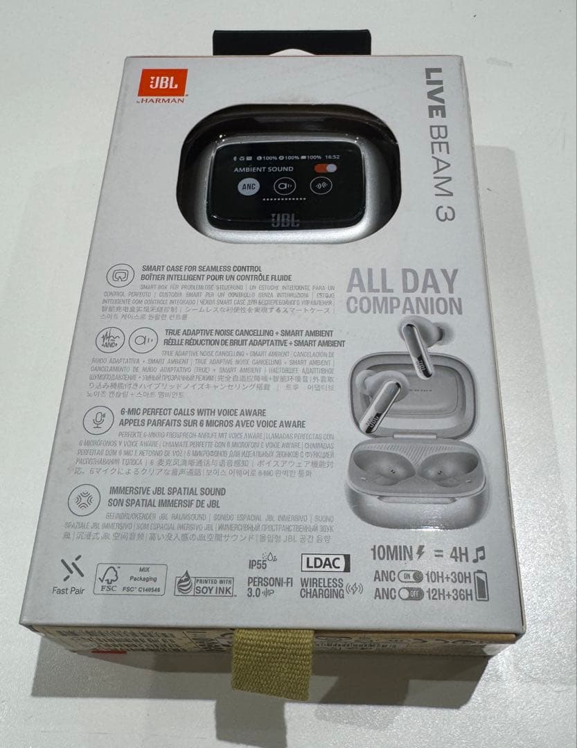 JBL LIVE BEAM 3 ワイヤレスイヤホン