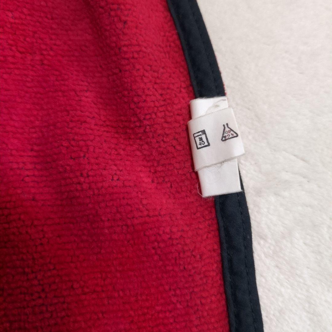 フェイラー　シェニール織花柄エプロン　レッド