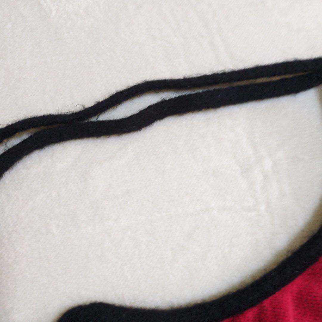 フェイラー　シェニール織花柄エプロン　レッド