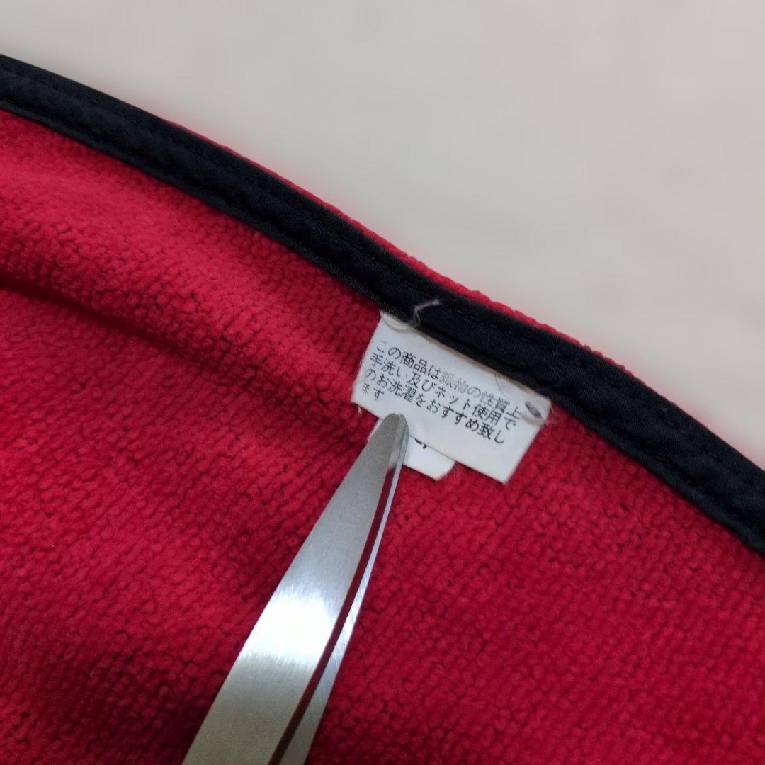 フェイラー　シェニール織花柄エプロン　レッド