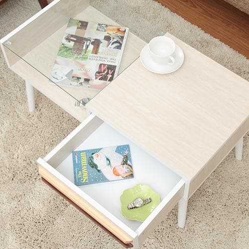 《新品・送料無料》リビングテーブル オスロ ホワイトウォッシュ