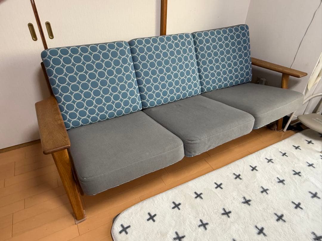 GE290 3シートソファ　ヴィンテージ　ハンス・J・ウェグナー　ミナペルホネン