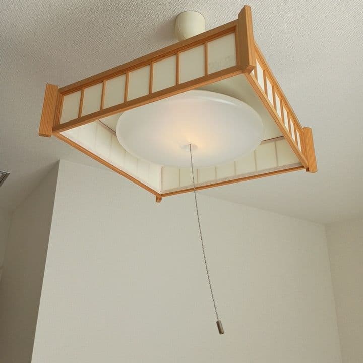 和風シーリングライト 引き紐式　天井LED3段階照明