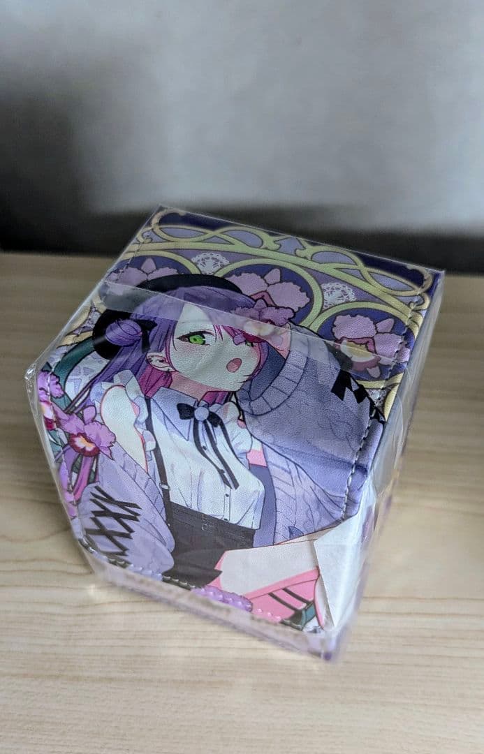 混沌の女神様　ホロライブ　合皮デッキケース　ミュシャ風　常闇トワ