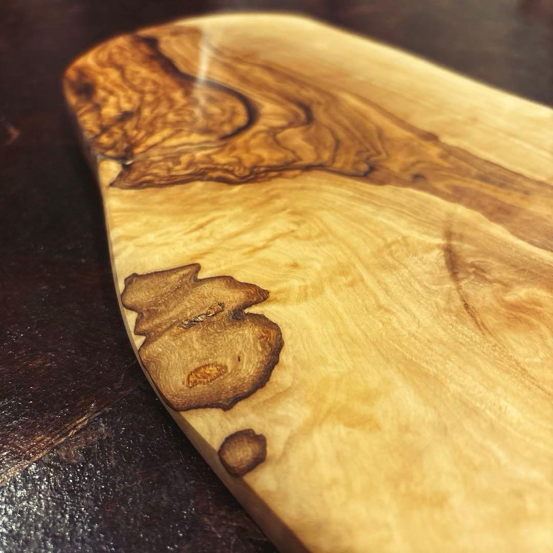 【AfricanSquare】オリーブナチュラルカッティングボードLL NO.6