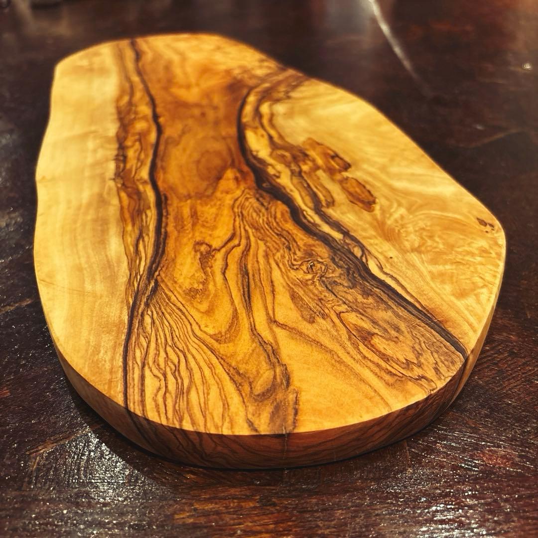 【AfricanSquare】オリーブナチュラルカッティングボードLL NO.6