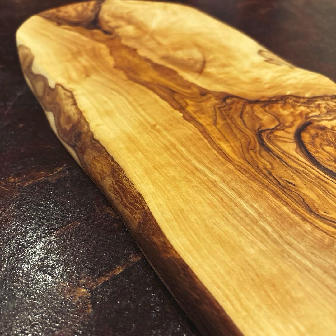 【AfricanSquare】オリーブナチュラルカッティングボードLL NO.6