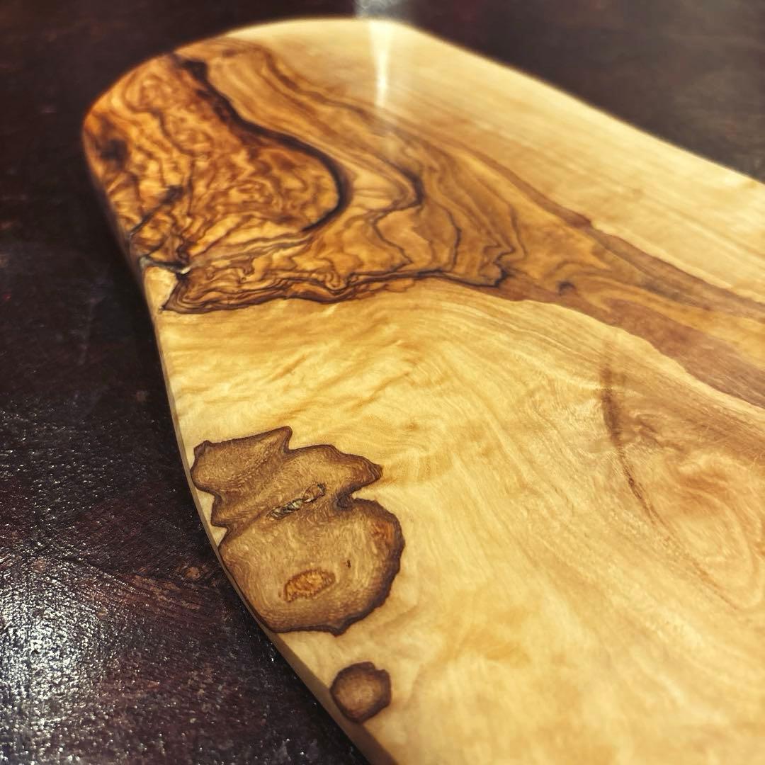 【AfricanSquare】オリーブナチュラルカッティングボードLL NO.6