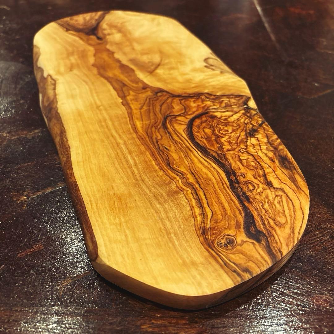 【AfricanSquare】オリーブナチュラルカッティングボードLL NO.6