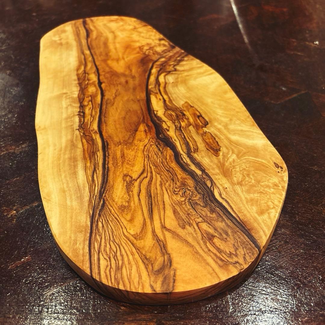 【AfricanSquare】オリーブナチュラルカッティングボードLL NO.6