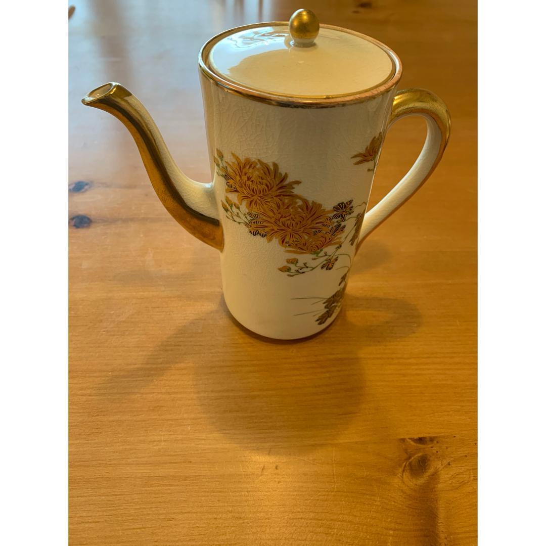 里帰り　薩摩焼　金彩菊花紋