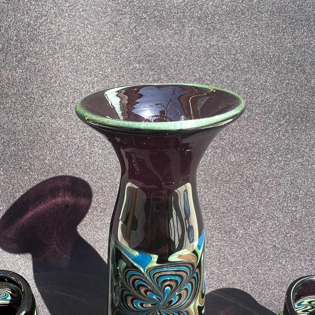 Xodas 徳利 お猪口 セット ボロシリケイトガラスアート