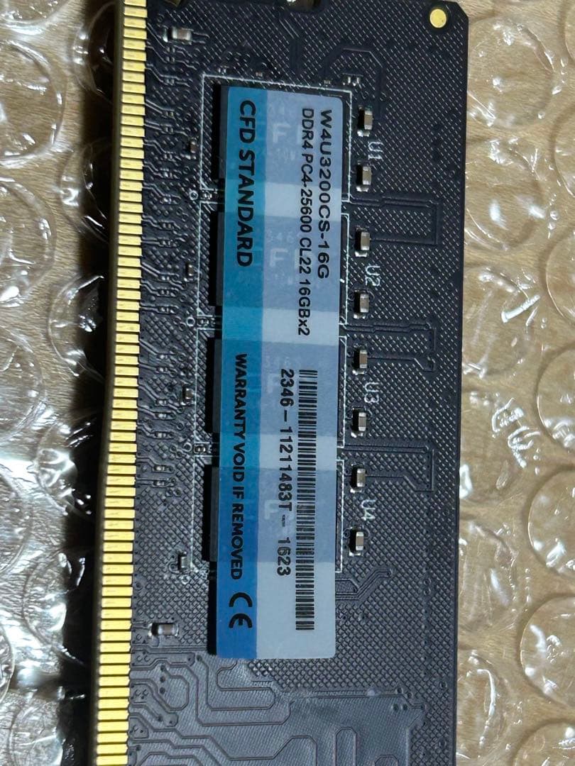 CFD DDR4-3200 16GB×2枚　合計32GB