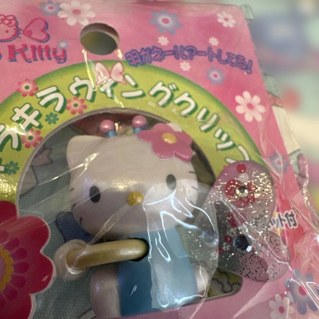 サンリオ　ハローキティ　キラキラウィング　クリップ　当時物　レトロ