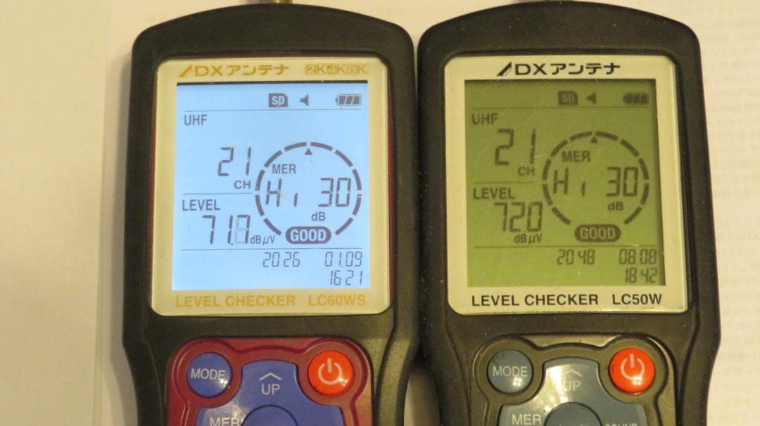 地デジ/BSレベルチェッカーLC50W　※写真追加しました。