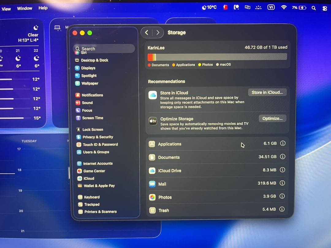 MacBook Pro 13インチ 2020年 Core i7 32GB/1TB