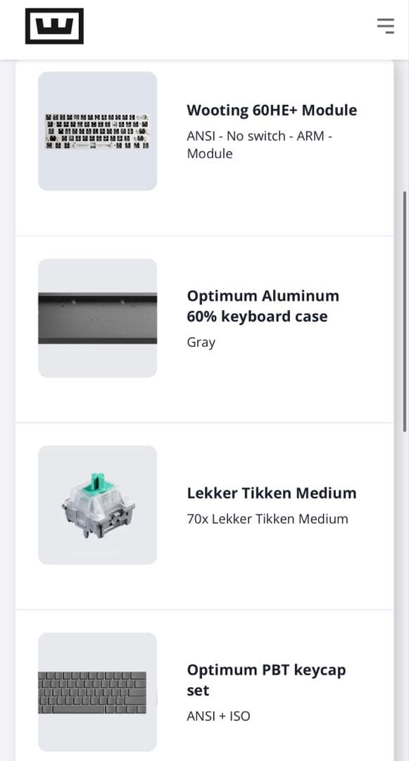 【新品未開封】60HE+ / Optimum アルミケース & Tikken