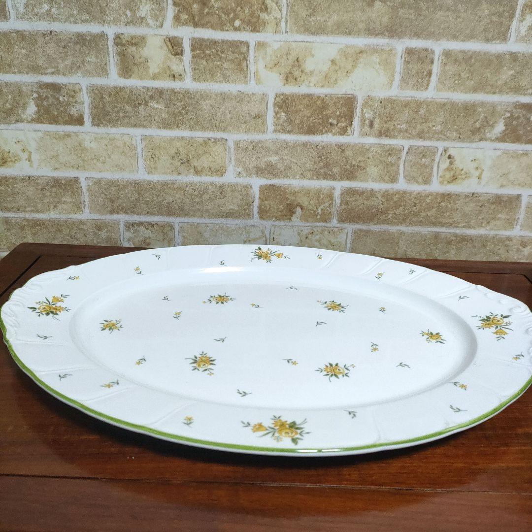 Noritake ノリタケ クラフトーン 花柄 イエロー プレート6枚セット