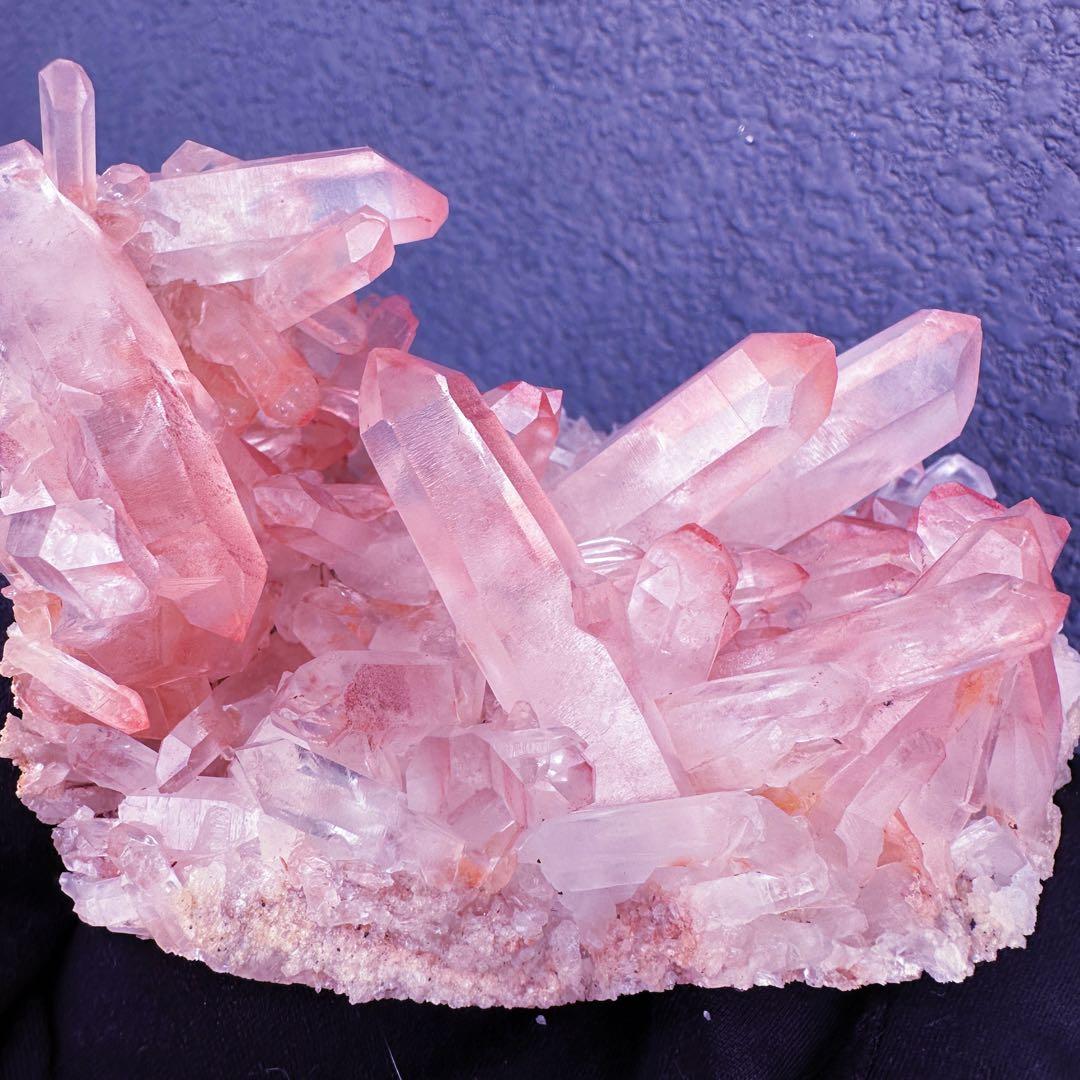 爆レア❗️浄化❗️超綺麗♡超強いパワー ピンク ヒマラヤ クラスター天然石A1565