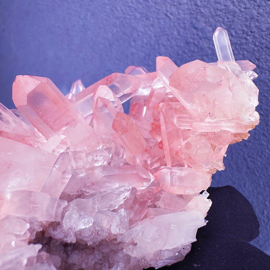 爆レア❗️浄化❗️超綺麗♡超強いパワー ピンク ヒマラヤ クラスター天然石A1565