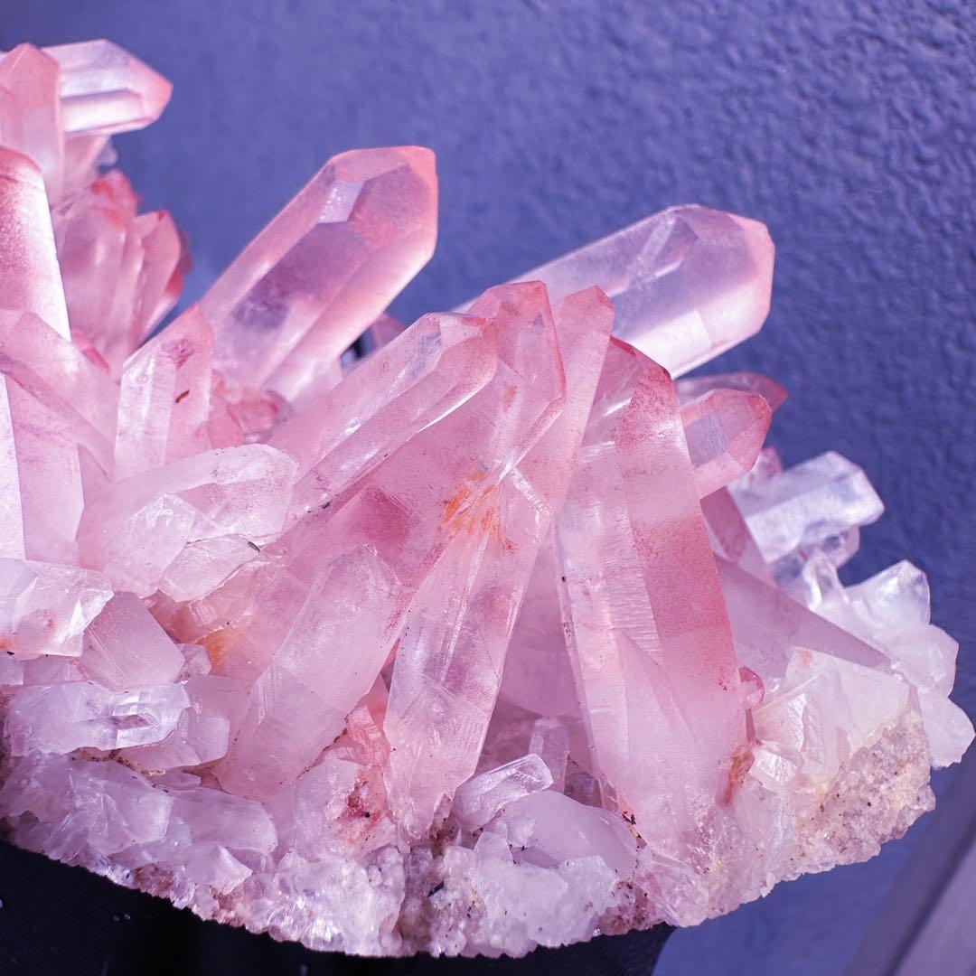 爆レア❗️浄化❗️超綺麗♡超強いパワー ピンク ヒマラヤ クラスター天然石A1565