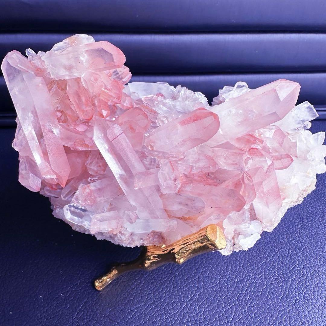 爆レア❗️浄化❗️超綺麗♡超強いパワー ピンク ヒマラヤ クラスター天然石A1565