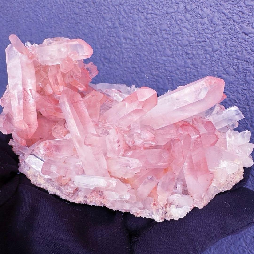 爆レア❗️浄化❗️超綺麗♡超強いパワー ピンク ヒマラヤ クラスター天然石A1565