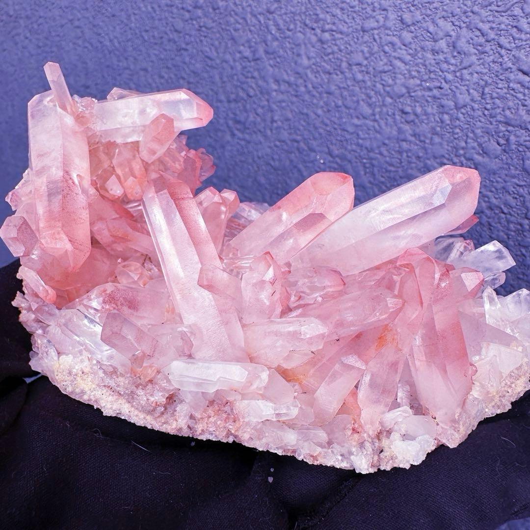 爆レア❗️浄化❗️超綺麗♡超強いパワー ピンク ヒマラヤ クラスター天然石A1565