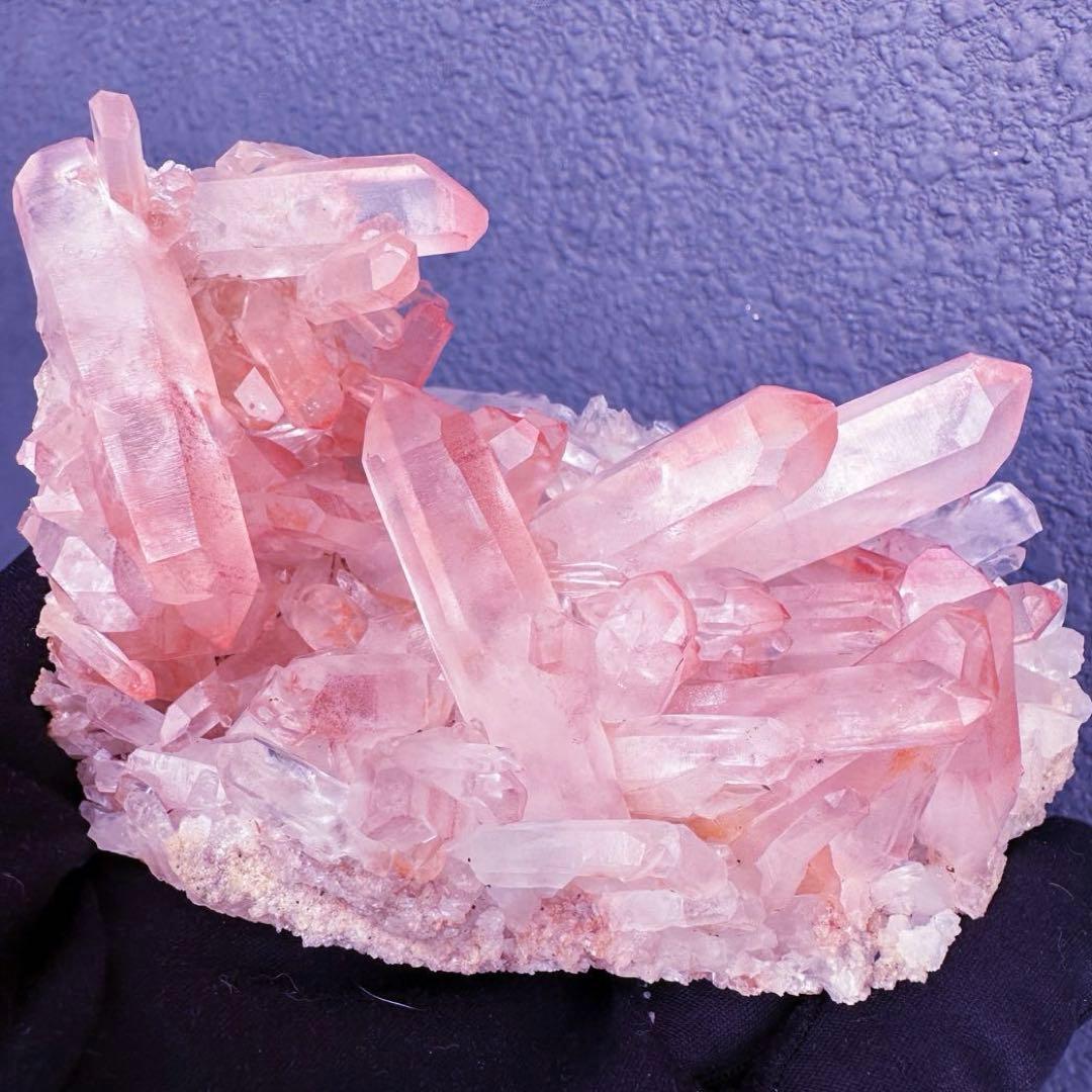 爆レア❗️浄化❗️超綺麗♡超強いパワー ピンク ヒマラヤ クラスター天然石A1565