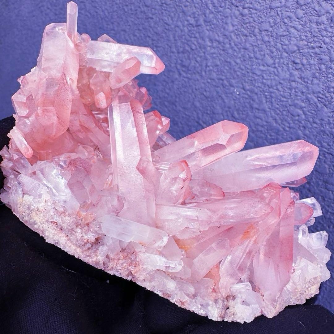 爆レア❗️浄化❗️超綺麗♡超強いパワー ピンク ヒマラヤ クラスター天然石A1565