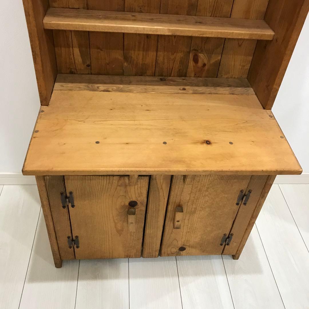 シンプル棚付き机　手作り　オーダー品　最終価格！