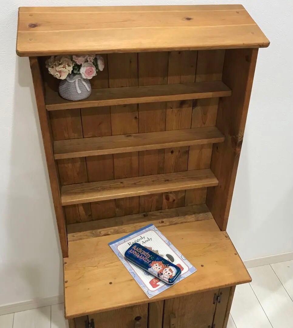 シンプル棚付き机　手作り　オーダー品　最終価格！