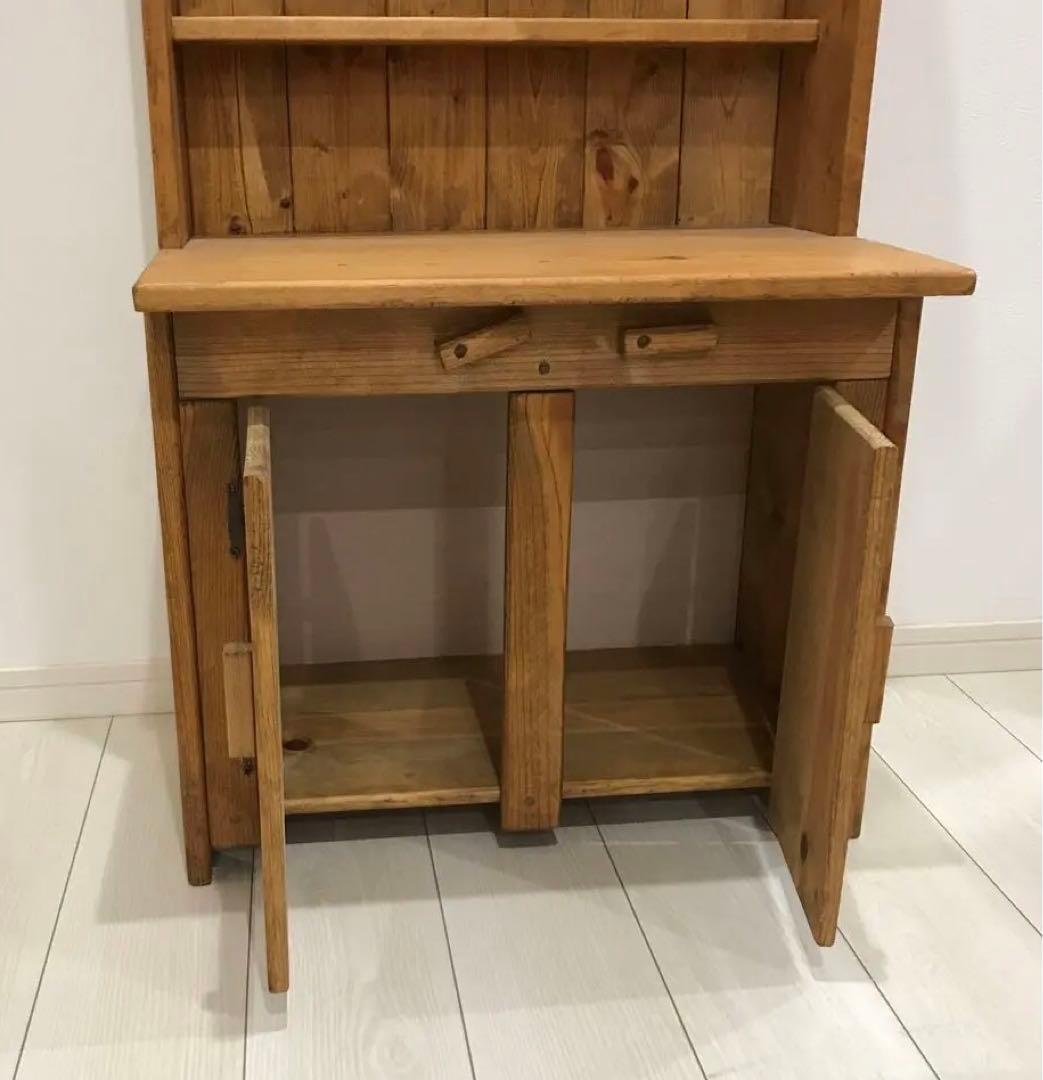 シンプル棚付き机　手作り　オーダー品　最終価格！