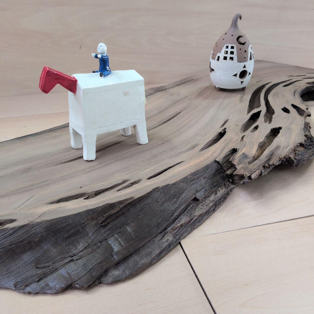 神代杉の飾り台　花台　自然木　無塗装