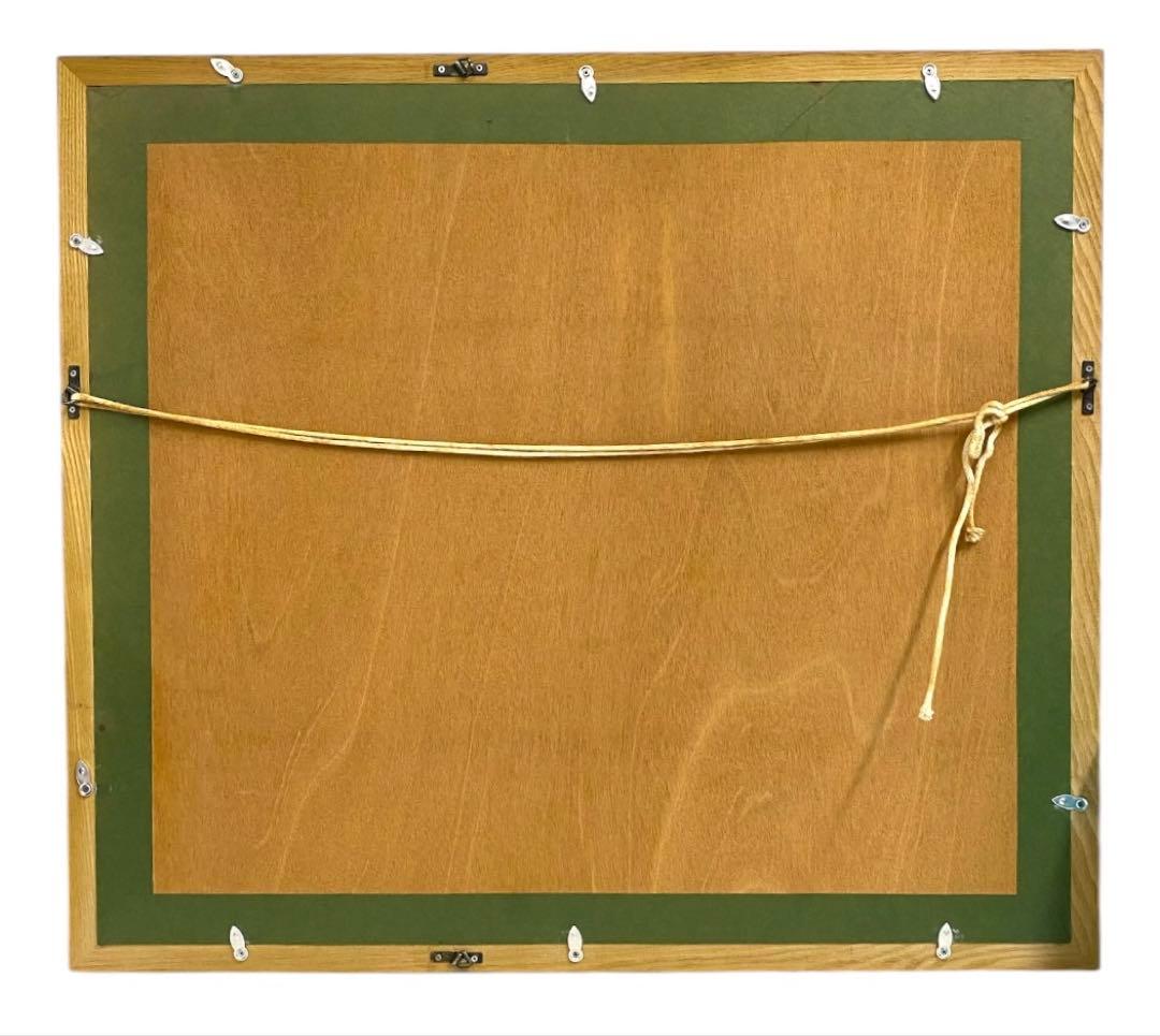 石川茂男「山村の家　秋景」栃木県塩谷郡栗山村　油彩直筆サイン 絵画　24や401