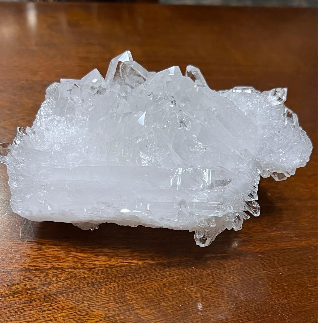 【高品質】水晶クラスター原石　720g 高透明でキラキラ✨綺麗！　天然石