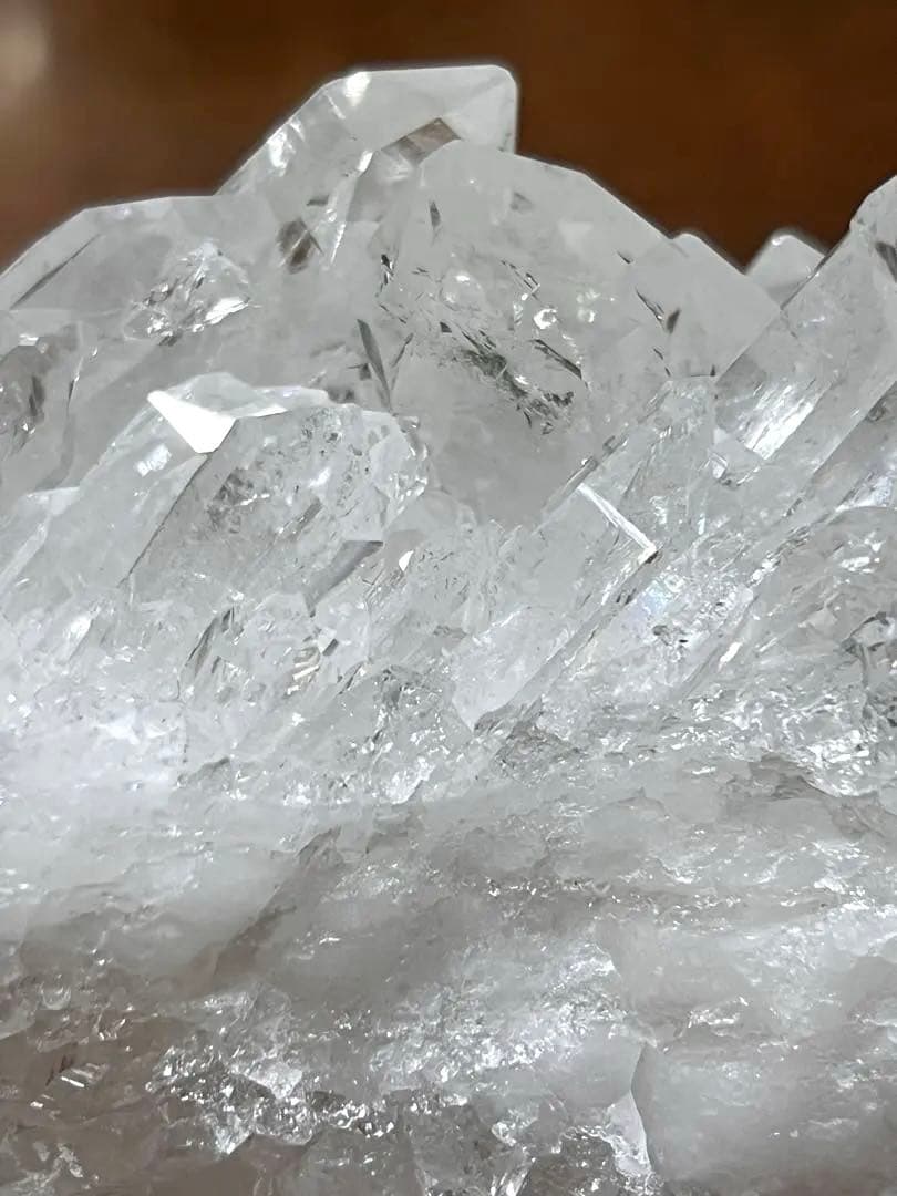 【高品質】水晶クラスター原石　720g 高透明でキラキラ✨綺麗！　天然石