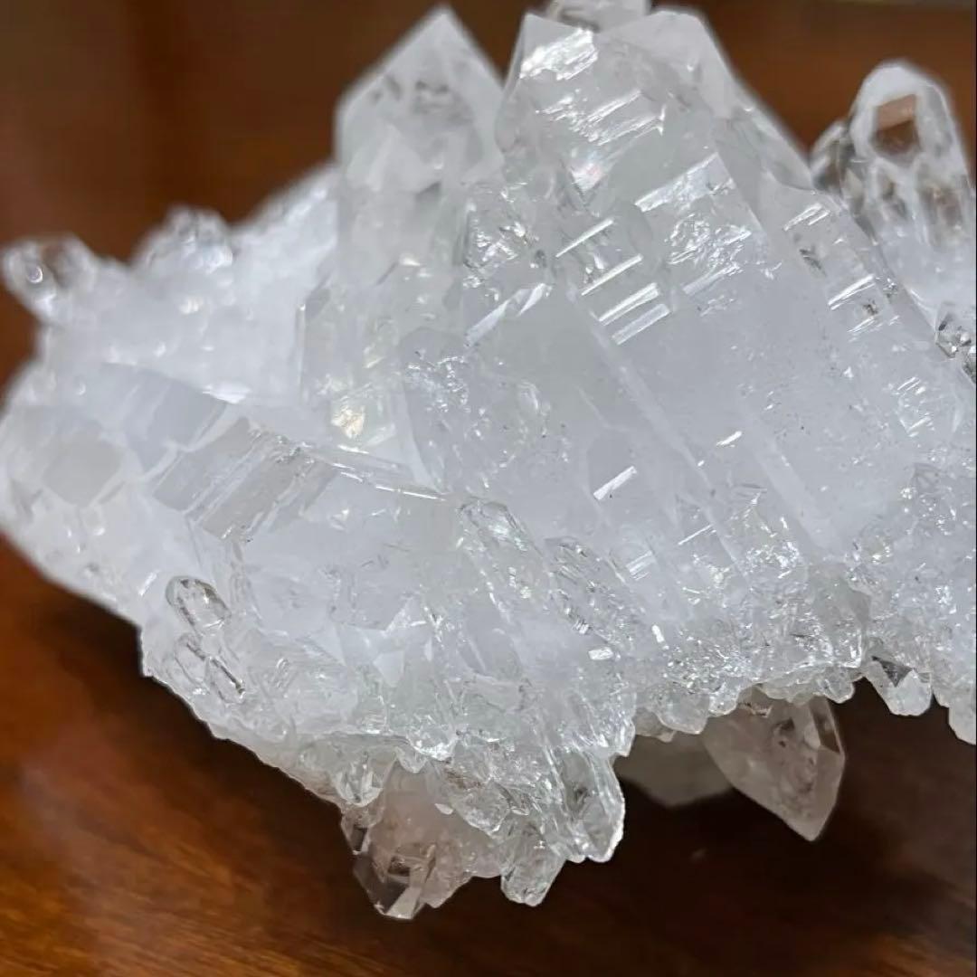 【高品質】水晶クラスター原石　720g 高透明でキラキラ✨綺麗！　天然石