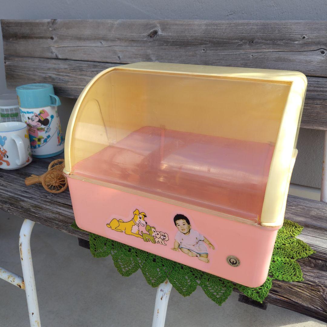 当時物 昭和レトロ ベビー用品 フードストッカー パンケース 収納 調味料入れ