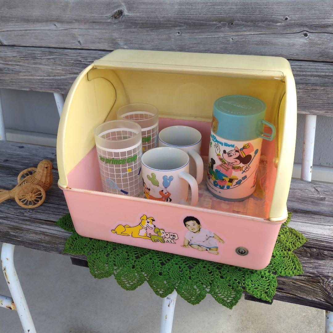 当時物 昭和レトロ ベビー用品 フードストッカー パンケース 収納 調味料入れ