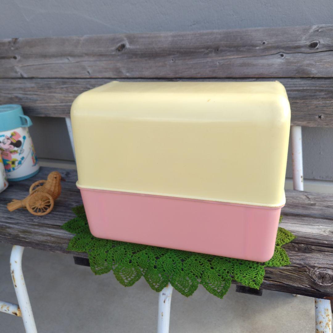 当時物 昭和レトロ ベビー用品 フードストッカー パンケース 収納 調味料入れ