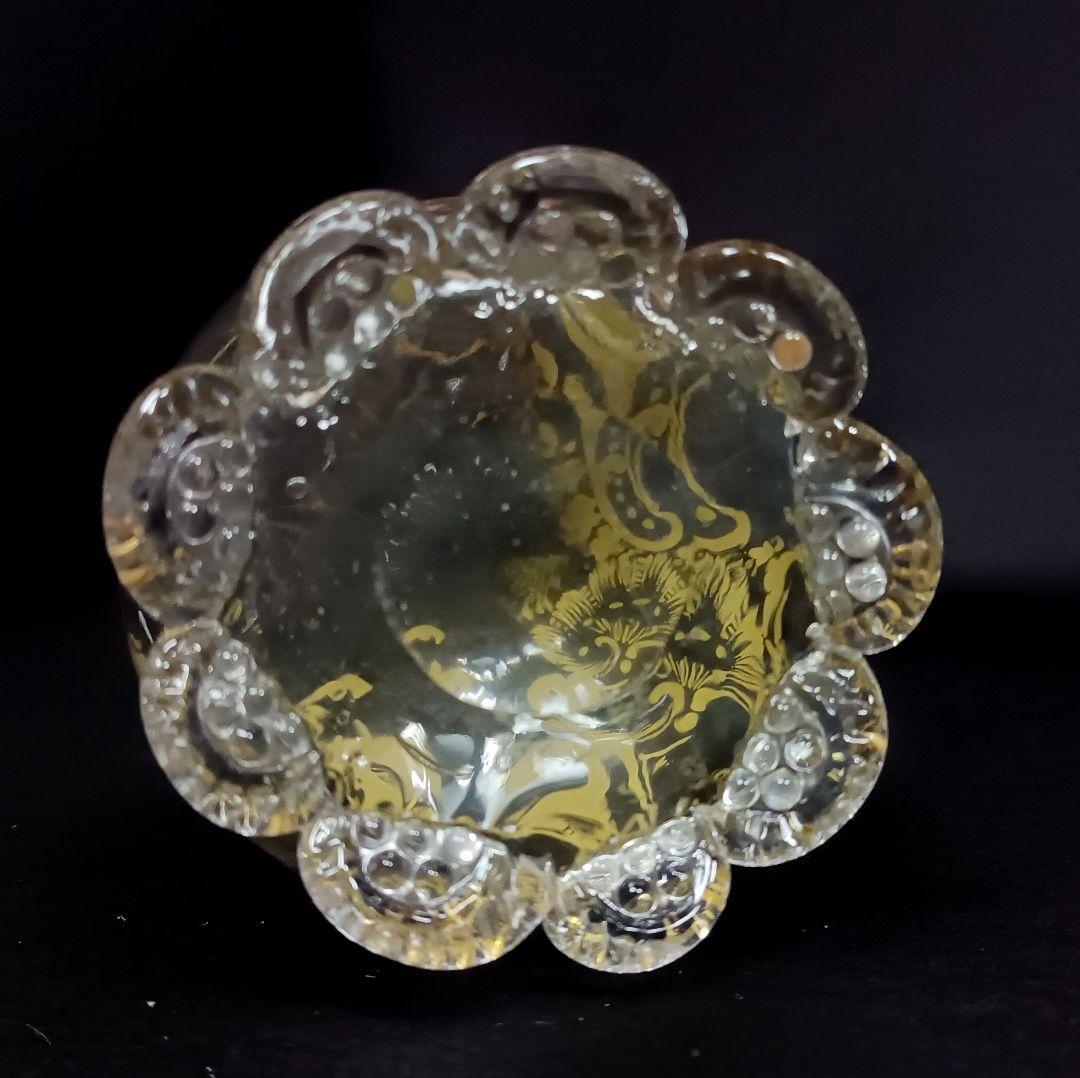 【希少】オールドバカラ 金彩 花瓶 フラワーベース