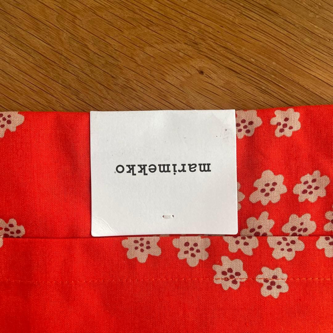 新品 marimekko Puketti プケッティ エプロン オレンジ