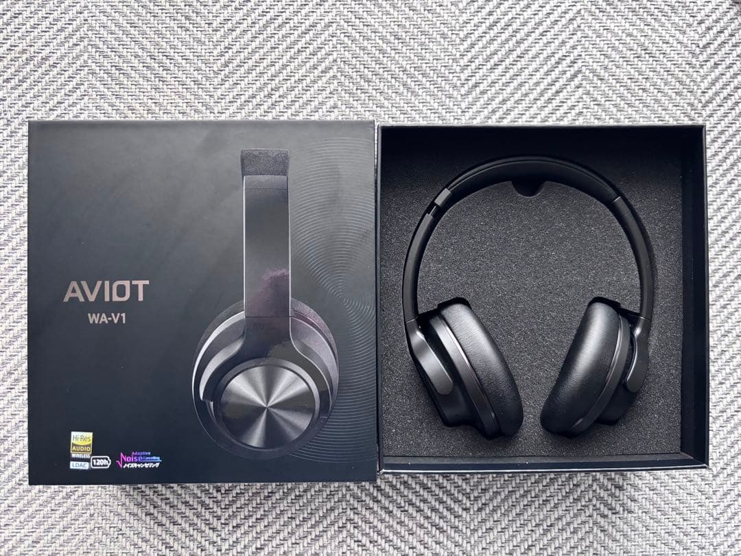 AVIOT WA-V1 ワイヤレスヘッドホン 最大130時間再生