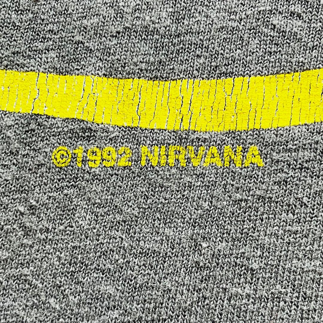 【激レア！】Nirvana 1992 ニルバーナ Tシャツ グレー　ドミニカ製