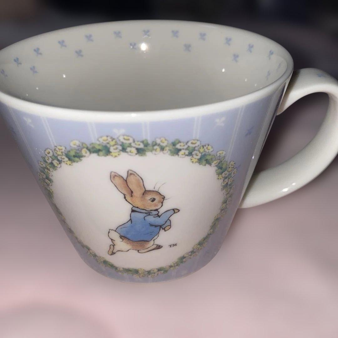 【新品•未使用】ピーターラビット スープカップ 水色
